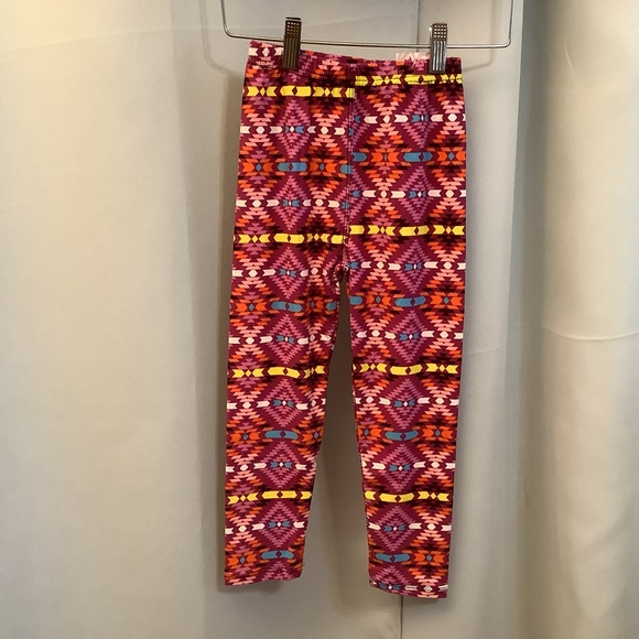 Leggings Kid’s Age 3-5 Pink Kaleidoscope Pattern - Picture 6 of 6